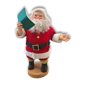 VTG 1991 Coca Cola Animation Collection Santa 2 Ft. Tall Tested and working